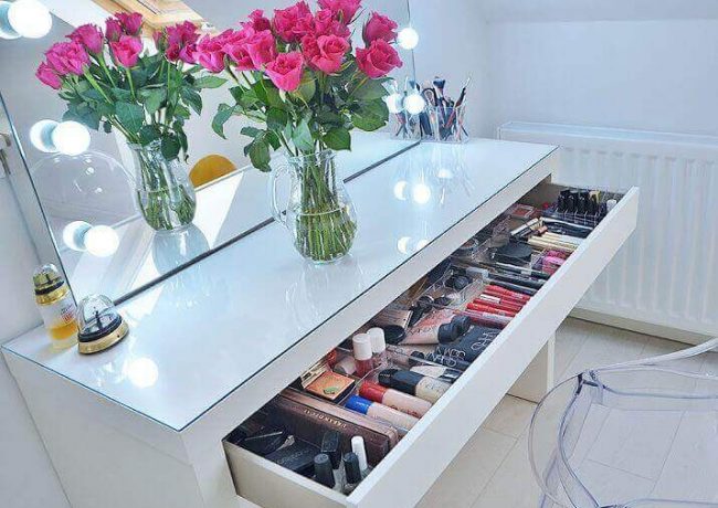 چگونه میز آرایش مرتبی داشته باشیم