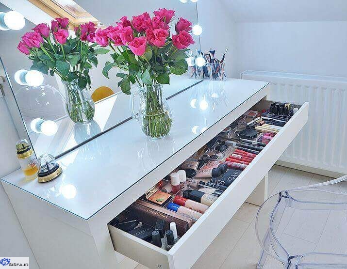 چگونه میز آرایش مرتبی داشته باشیم